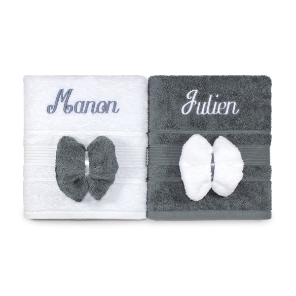 SERVIETTE DE TOILETTE + GANTS