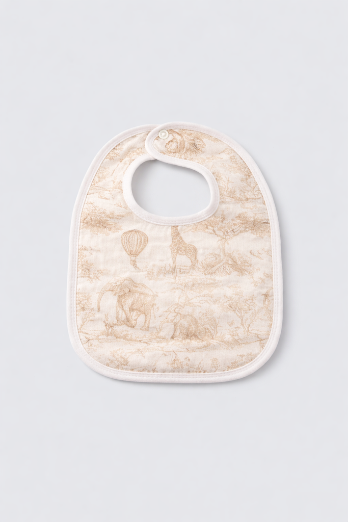 Bavoir - Toile de Jouy