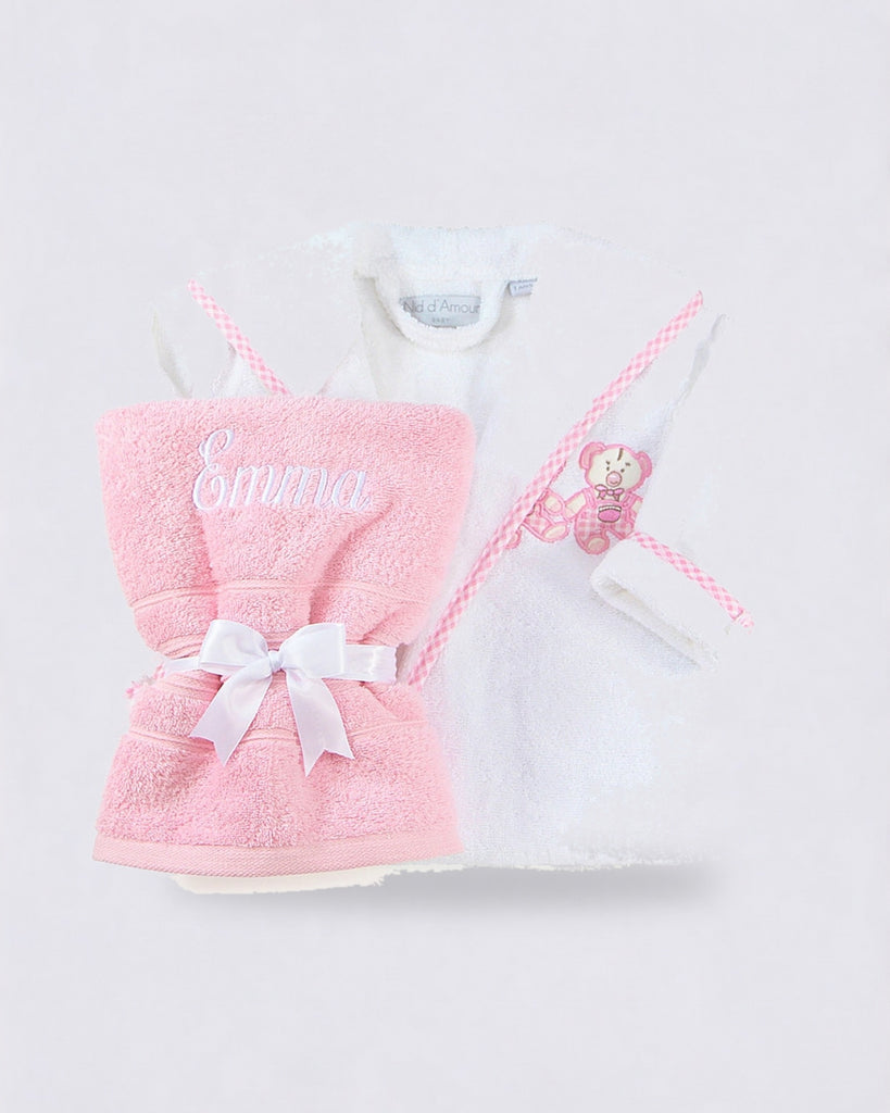 Peignoir capuche et serviette fille
